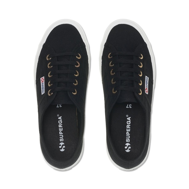 CA Superga 2750 Cotu Classic Sneakers - Black Pale Gold