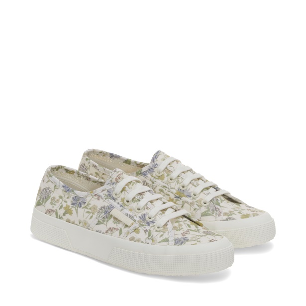 CA Superga 2750 Floral Print Sneakers - White
