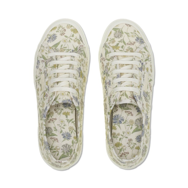 CA Superga 2750 Floral Print Sneakers - White