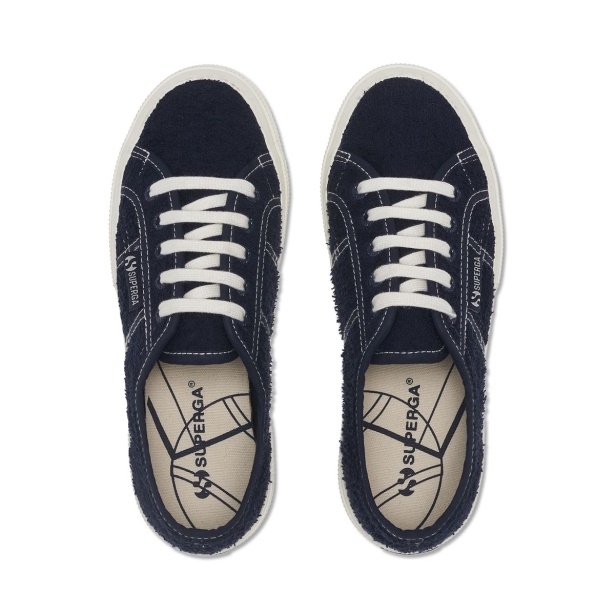 Superga 2750 Cotton Terry Sneakers - Navy White