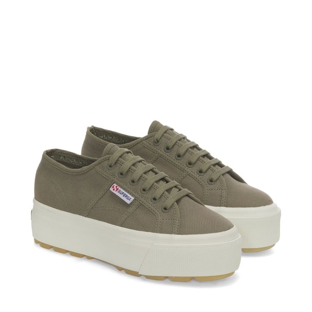 CA Superga 2790 Tank Sneakers - Green Safari