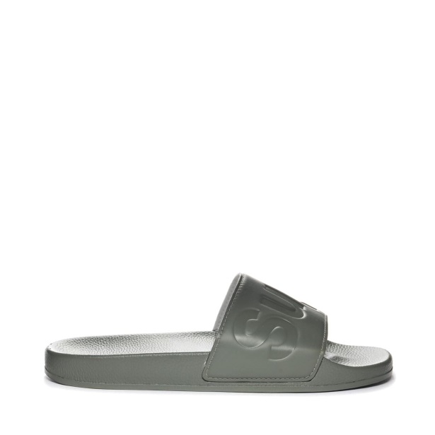 CA Superga 1908 Polysoft Slides - Green Safari