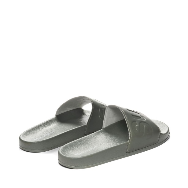 CA Superga 1908 Polysoft Slides - Green Safari