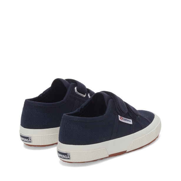 CA Superga 2750 Kids Cotjstrap Classic Sneakers - Navy Avorio