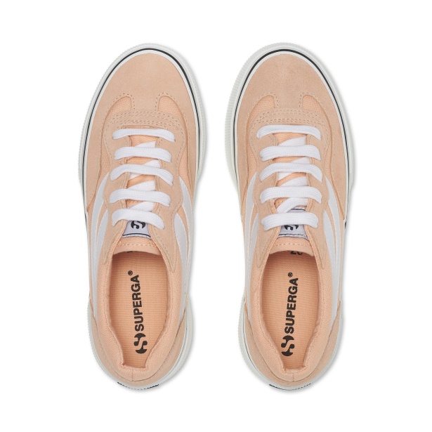 CA Superga 3041 Revolley Colorblock Platf Pink Peach-White