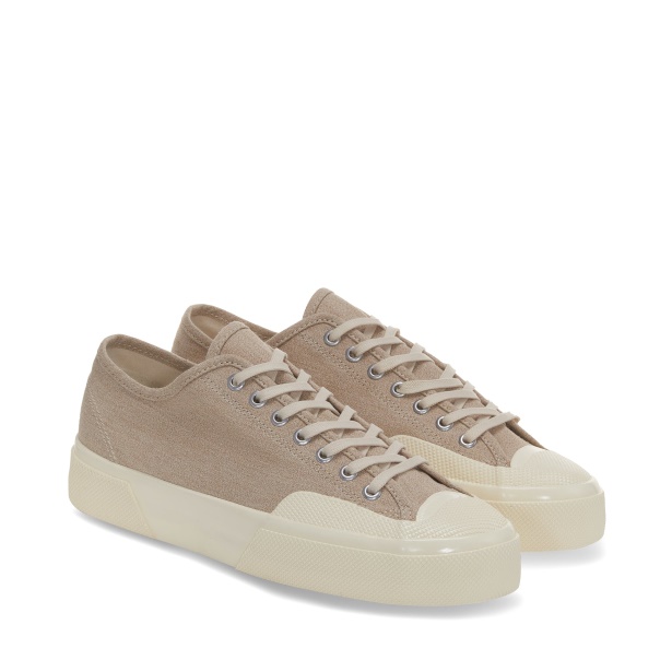 CA Superga 2432 Salt Pepper Lt Yellow-Off White