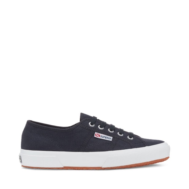 CA Superga 2750 Washed Cotton Blue Grey Dk Washed