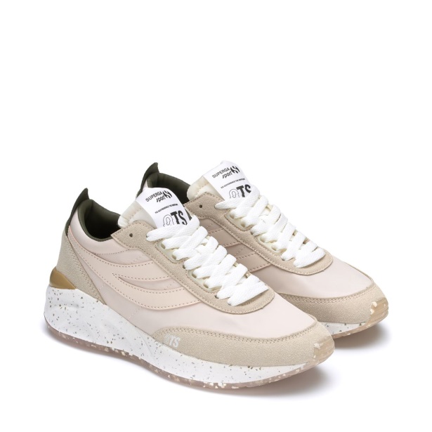 CA Superga 4089 Training 9Ts Slim Vegan L Pink Almond-Green Olive