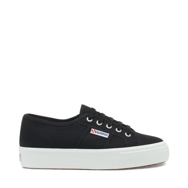 CA Superga 2730 Mid Platform Black-F White