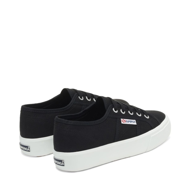CA Superga 2730 Mid Platform Black-F White