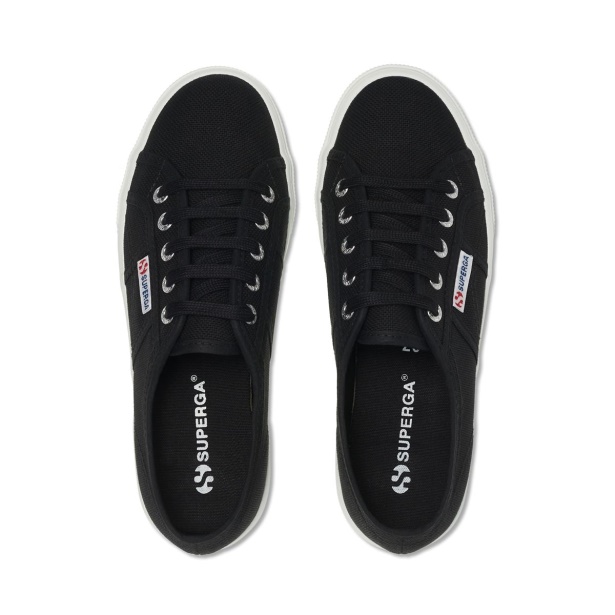 CA Superga 2730 Mid Platform Black-F White