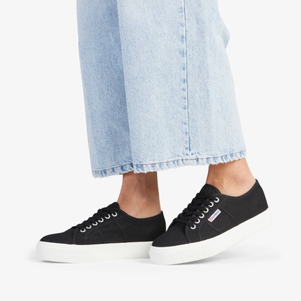 CA Superga 2730 Mid Platform Black-F White