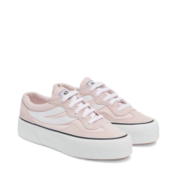 CA Superga 3041 Revolley Colorblock Platf Pink Ish-White