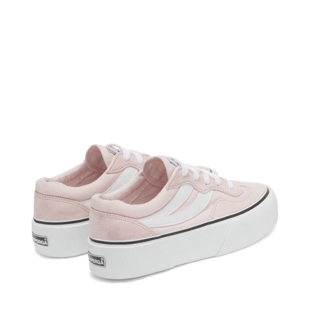 CA Superga 3041 Revolley Colorblock Platf Pink Ish-White