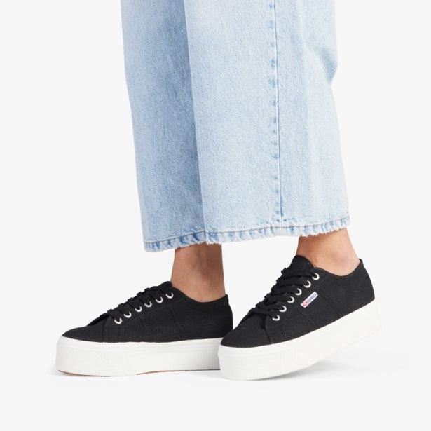 CA Superga 2790 Platform Black-F White