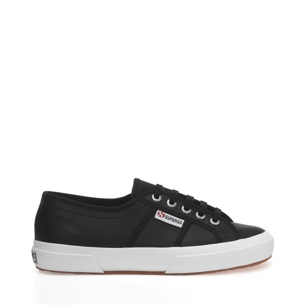 CA Superga 2750 Tumbled Leather Black-White