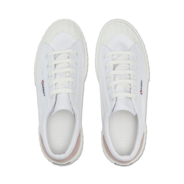 CA Superga 2843 Club S Comfort Leather White-White-Beige Gesso