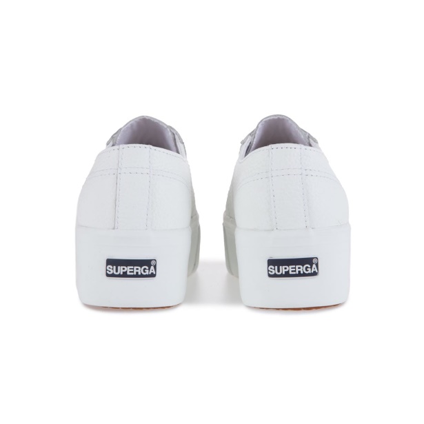 2790 Tumbled Leather White CA Superga
