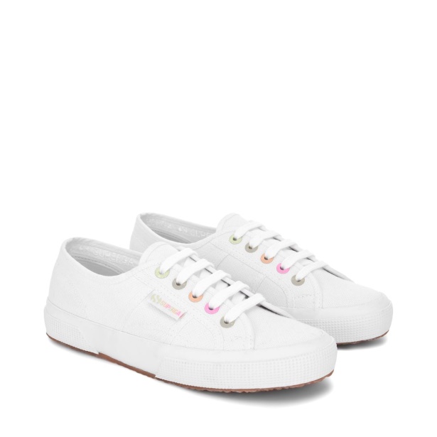 CA Superga 2750 Rainbow Details White-Candy Multicolor