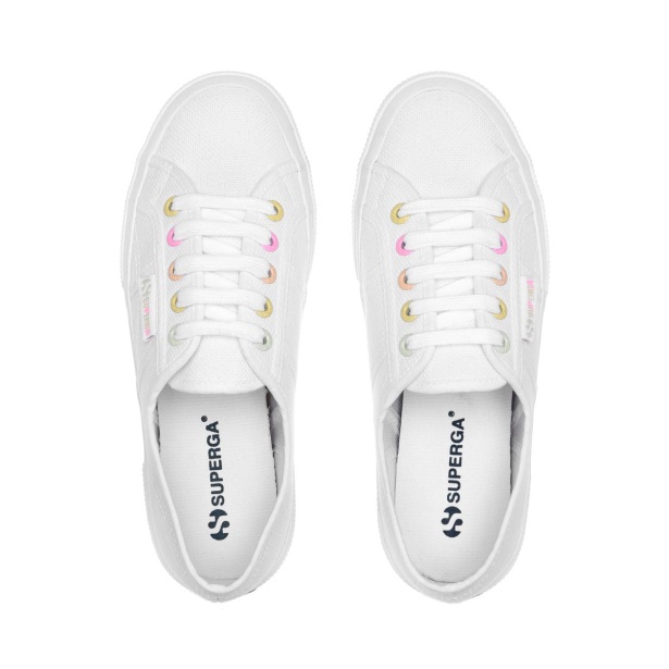 CA Superga 2750 Rainbow Details White-Candy Multicolor