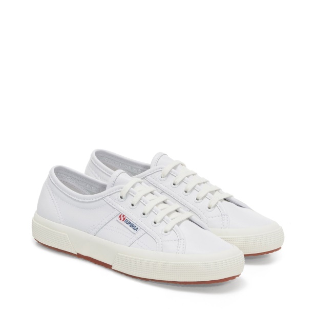 CA Superga 2750 Vegan Faux Leather White-White