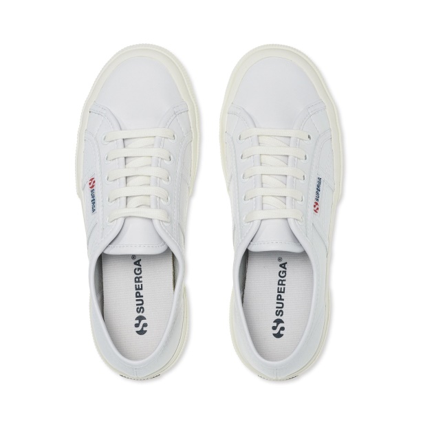 CA Superga 2750 Vegan Faux Leather White-White