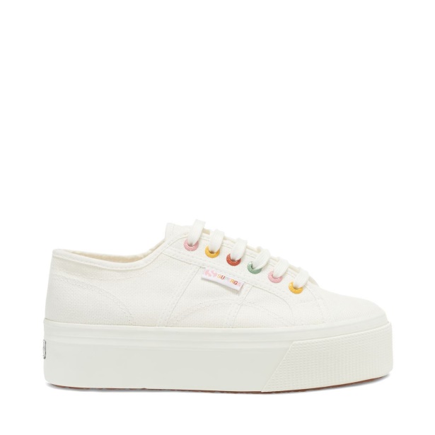 CA Superga 2790 Rainbow Details White-Groovy Eyelets