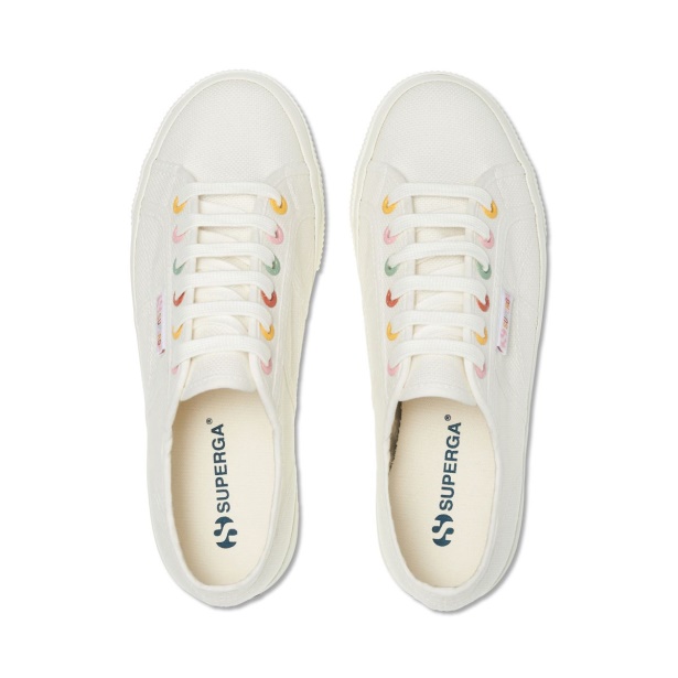 CA Superga 2790 Rainbow Details White-Groovy Eyelets
