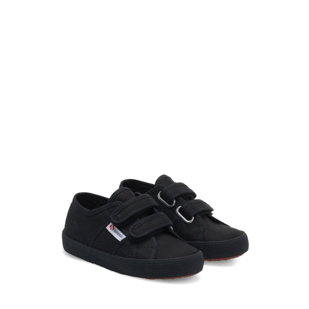 CA Superga 2750 Kids Straps Easylite Full Black-Black