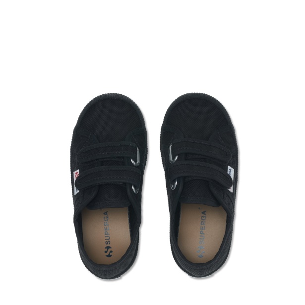 CA Superga 2750 Kids Straps Easylite Full Black-Black