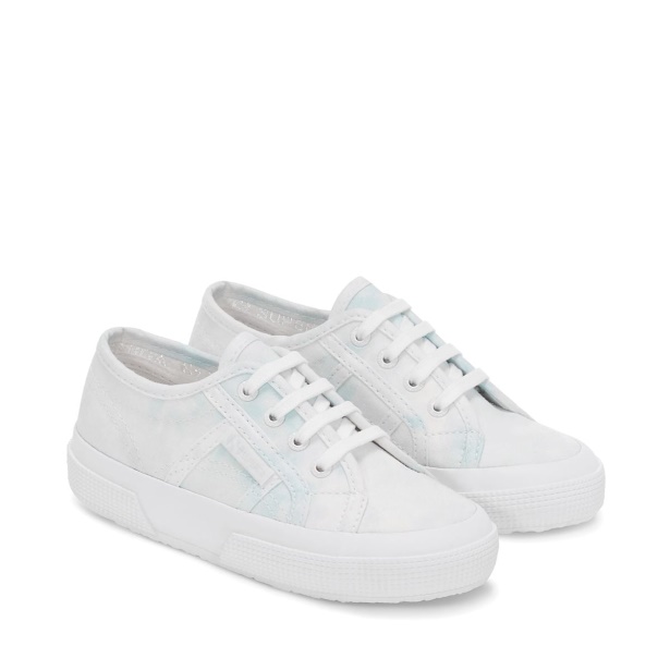 CA Superga 2750 Kids Clouds Print White-Lt Blue Clouds