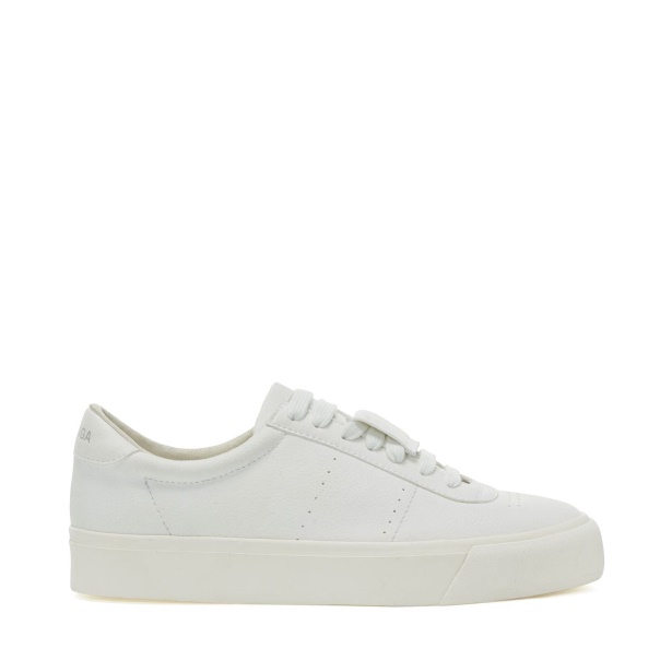 CA Superga 4834 Club S Up Grape-Based Fau White-White-Unico