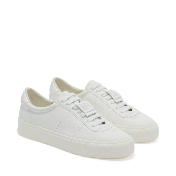 CA Superga 4834 Club S Up Grape-Based Fau White-White-Unico