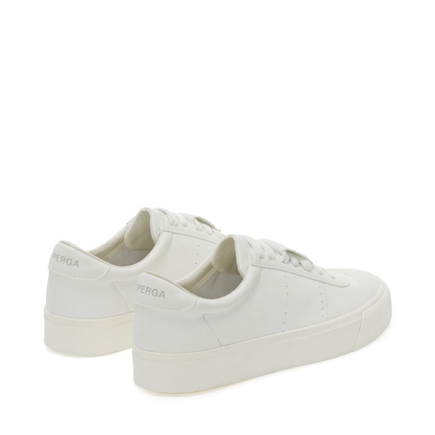 CA Superga 4834 Club S Up Grape-Based Fau White-White-Unico