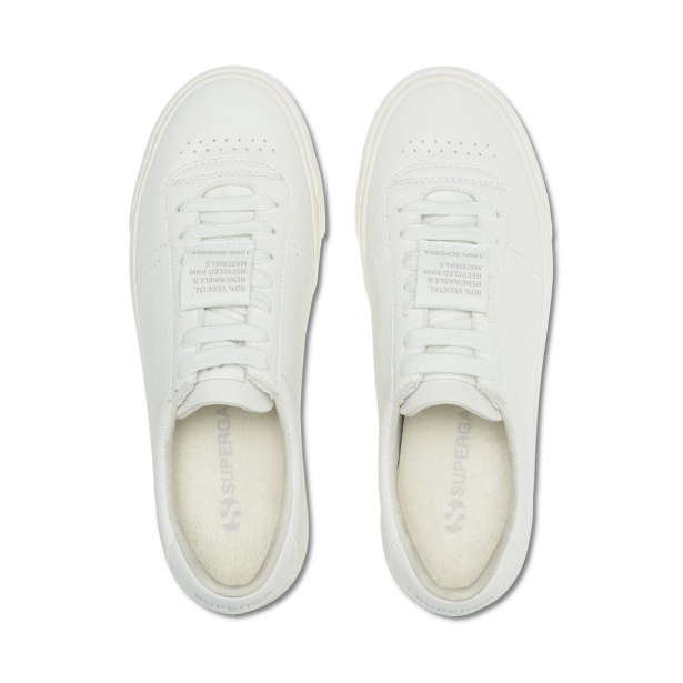 CA Superga 4834 Club S Up Grape-Based Fau White-White-Unico