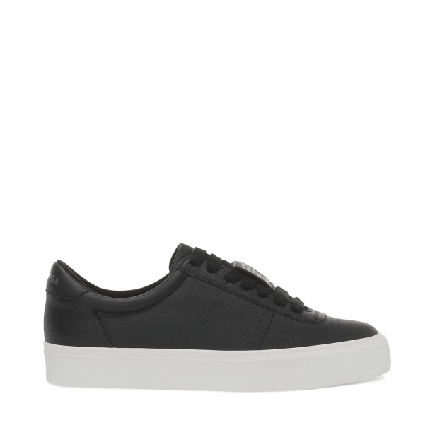CA Superga 4834 Club S Up Grape-Based Fau Black-White