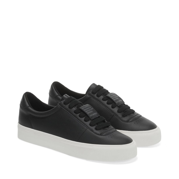 CA Superga 4834 Club S Up Grape-Based Fau Black-White