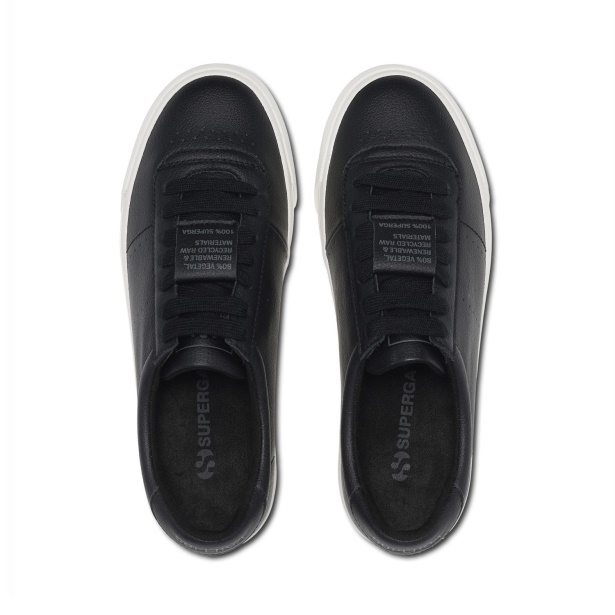 CA Superga 4834 Club S Up Grape-Based Fau Black-White