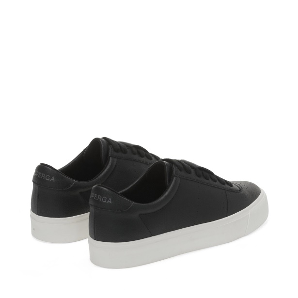 CA Superga 4834 Club S Up Grape-Based Fau Black-White
