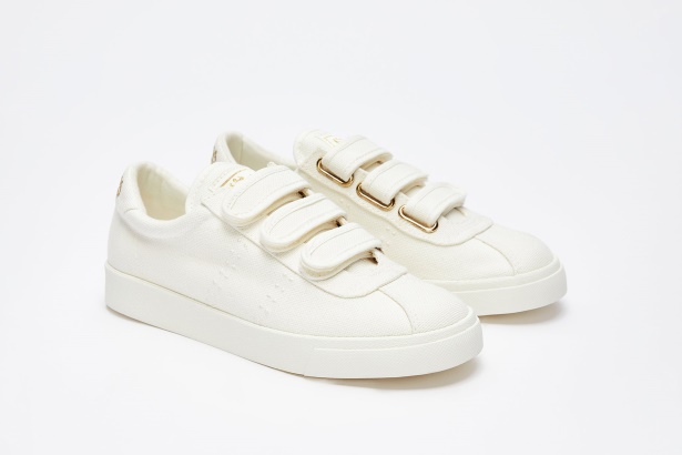 CA Superga 2843 Club S 3Straps Cotton White-Gold-White Av
