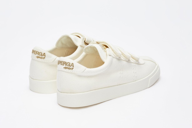 CA Superga 2843 Club S 3Straps Cotton White-Gold-White Av