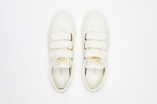 CA Superga 2843 Club S 3Straps Cotton White-Gold-White Av
