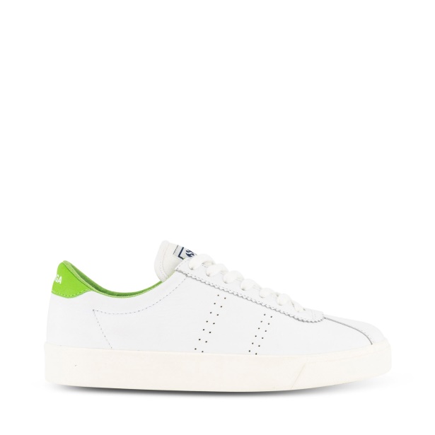 CA Superga 2843 Club S Comfort Leather White Green Flash
