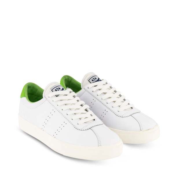 CA Superga 2843 Club S Comfort Leather White Green Flash