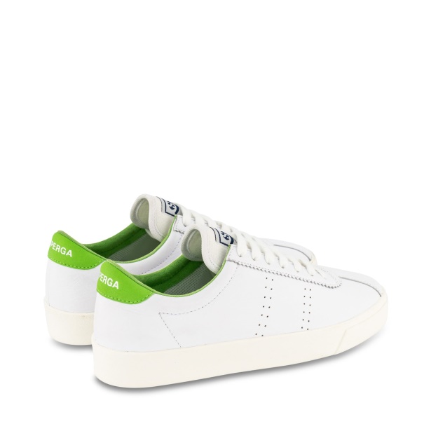 CA Superga 2843 Club S Comfort Leather White Green Flash