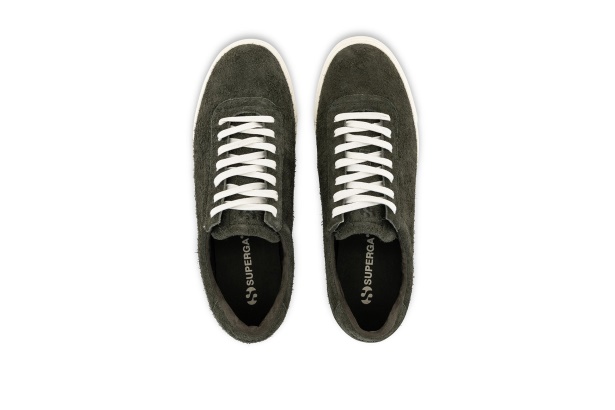 CA Superga 4834 Club S Up Hairy Suede Green Sherwood