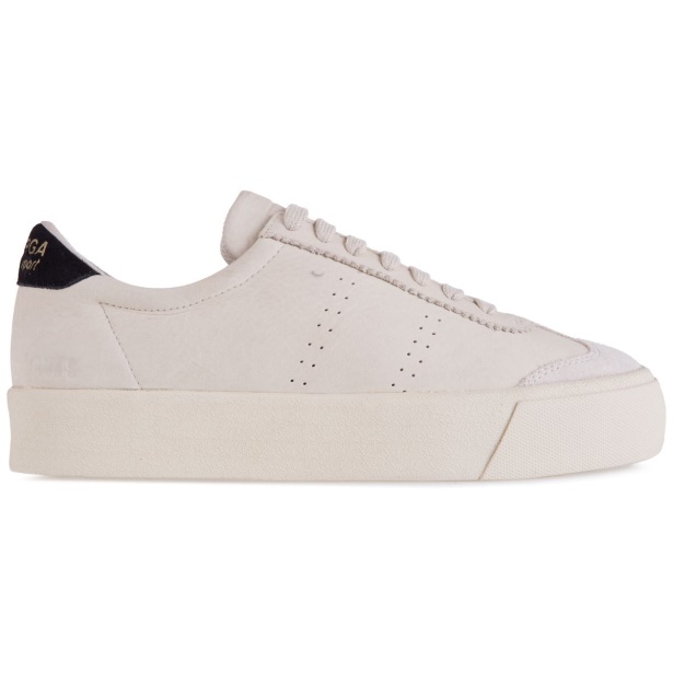 CA Superga 2902 Club 3 Cap Tumbled Suede Beige Gesso-Black