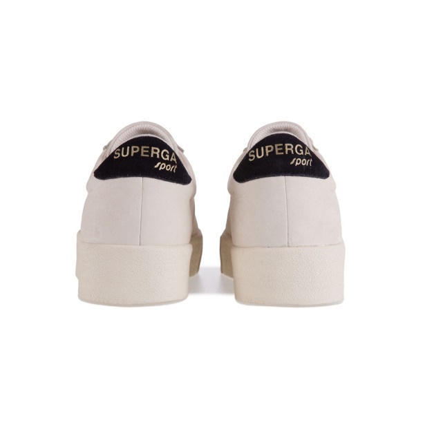 CA Superga 2902 Club 3 Cap Tumbled Suede Beige Gesso-Black