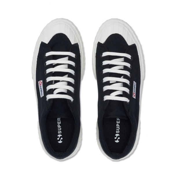 CA Superga 2631 Stripe Platform Black White