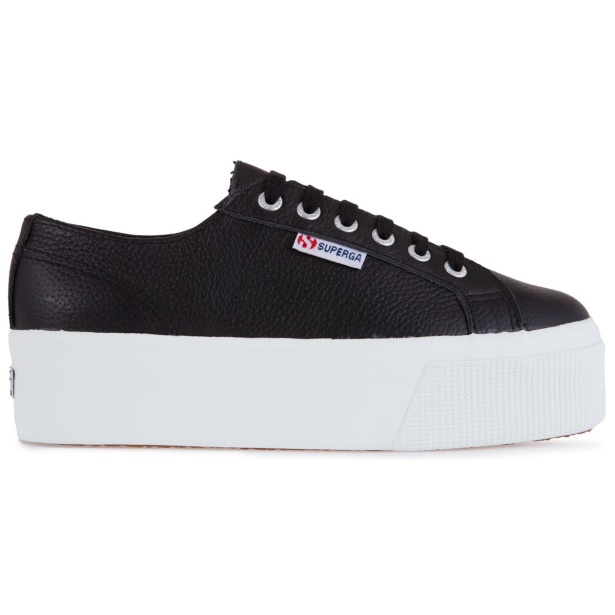 CA Superga 2790 Tumbled Leather Black-White